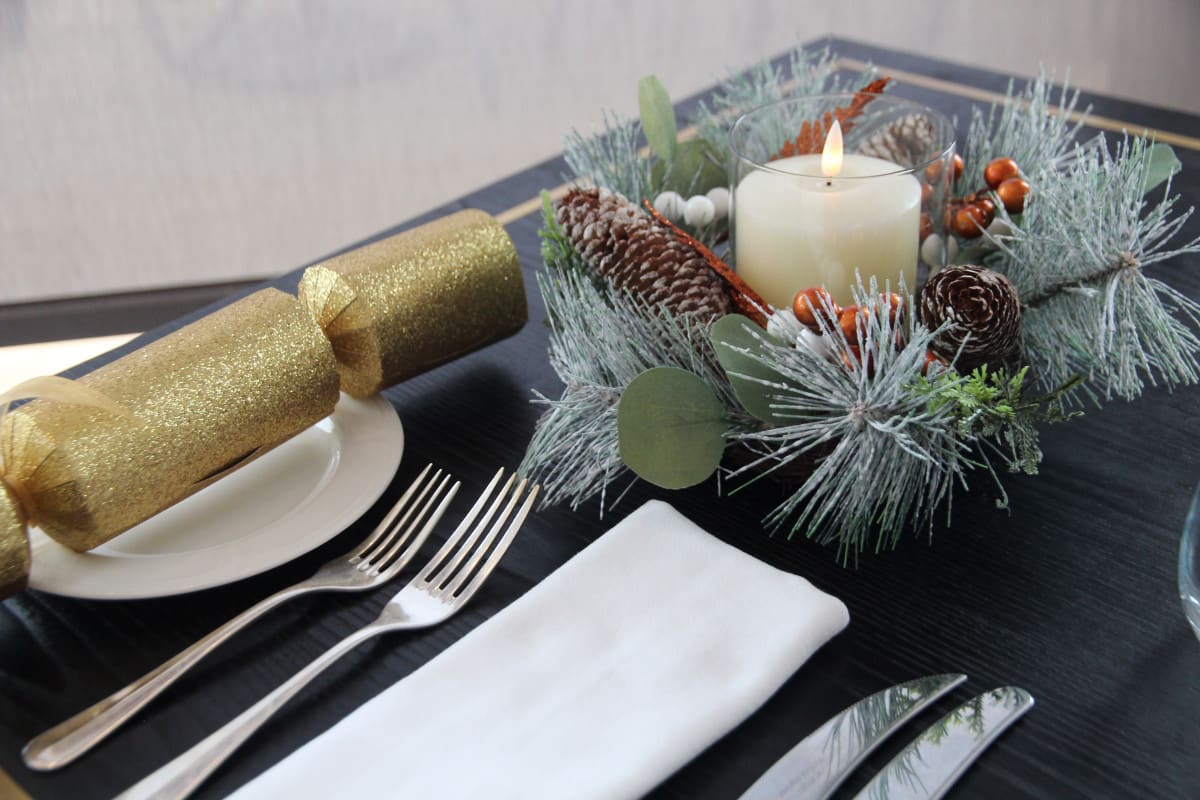 Festive table setting