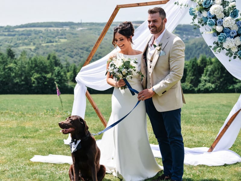 couple + dog